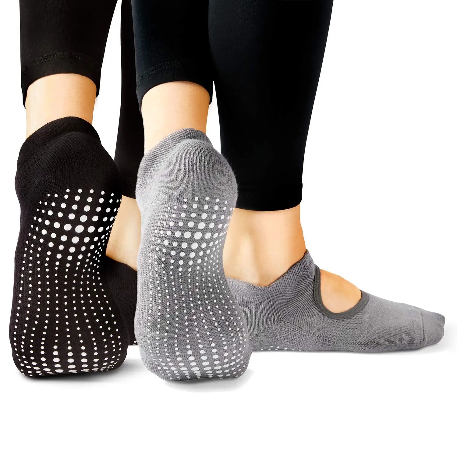 Grip Socks Yoga Pilates Barre Ballet Non Slip Non Skid Maternity with Grippers