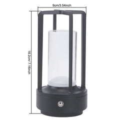 Night light black gold silver table lamp touch USB charging ambient light suitable for bedrooms living rooms