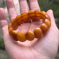 Natural Amber Bracelets&Bangles Women Adult Trendy Handmade White Old Amber New Unique Real Baltic Amber Jewelry Gift Wholesale