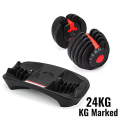 24KG Adjustable Dumbbells Set 2.5KG-24KG Weight Strength Training Fitness Workouts GYM Home Equipment For Exercise Health