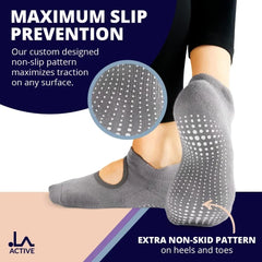 Grip Socks Yoga Pilates Barre Ballet Non Slip Non Skid Maternity with Grippers