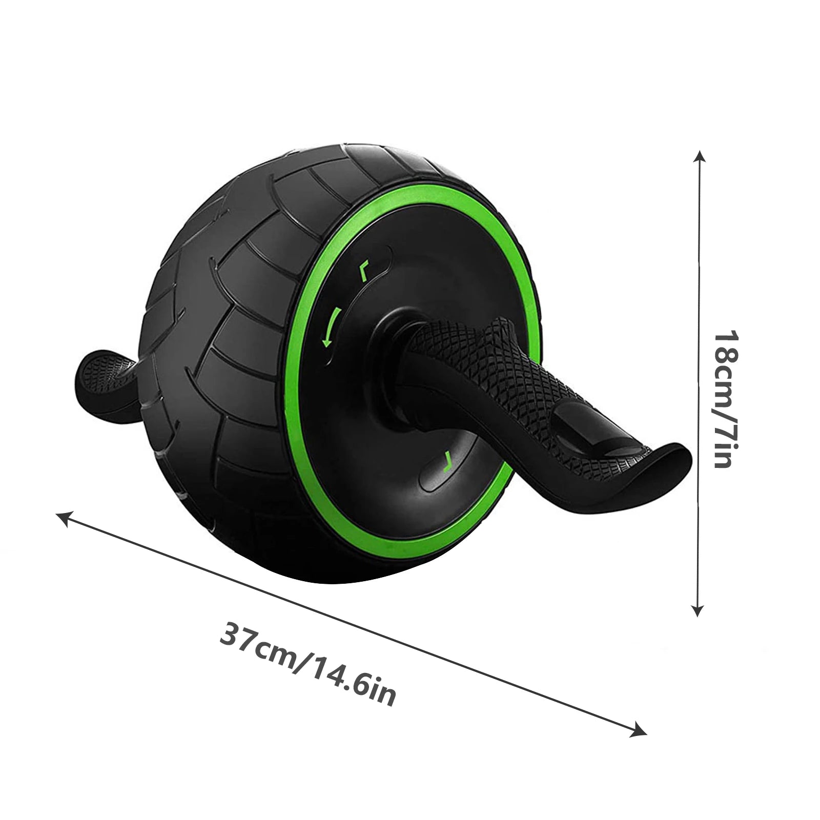 Automatic Return Ab Wheel Roller, Abdominal Workout Equipment for Home Gym, Dual Wheel Core Trainer with Knee Pad, Fitness Gear