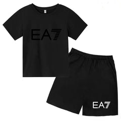Kids T-shirt Boys Girls Toddler Birthday Gift 3-12Y Sports Top+Casual Shorts 2P Beautiful Girl Fashionable Charming Sunshine Set
