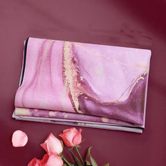 Rubber Gym Yoga Mats 68*183cm Foldable Meditation Pilates Pads Shock Absorption Suede Yoga Towel for Gym Sports Travel Exercises