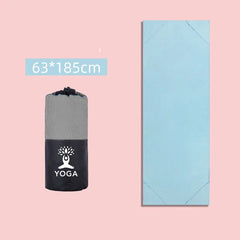 Anti-slip Yoga Mat Blankets 63*185cm Towel Gym Fitness Pilates Workout Sport Travel Solid Color Home Yoga Mat Cover Quick-drying