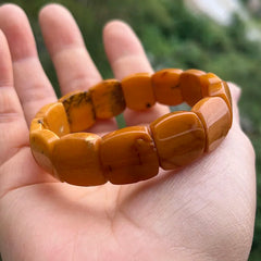 Natural Amber Bracelets&Bangles Women Adult Trendy Handmade White Old Amber New Unique Real Baltic Amber Jewelry Gift Wholesale