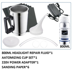 car headlight restoration polish kit polish car headlights 800ML liquid polymer faros car headlight polishing repair kit