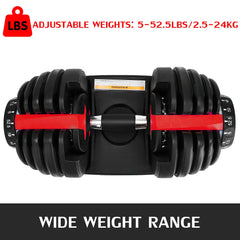 24KG Adjustable Dumbbells Set 2.5KG-24KG Weight Strength Training Fitness Workouts GYM Home Equipment For Exercise Health