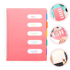 A4 Coil Notebook 300 Pages Spiral Binding Thick Paper Anti Shadowing Blue Grid Large Journal Diary Notepad Office School