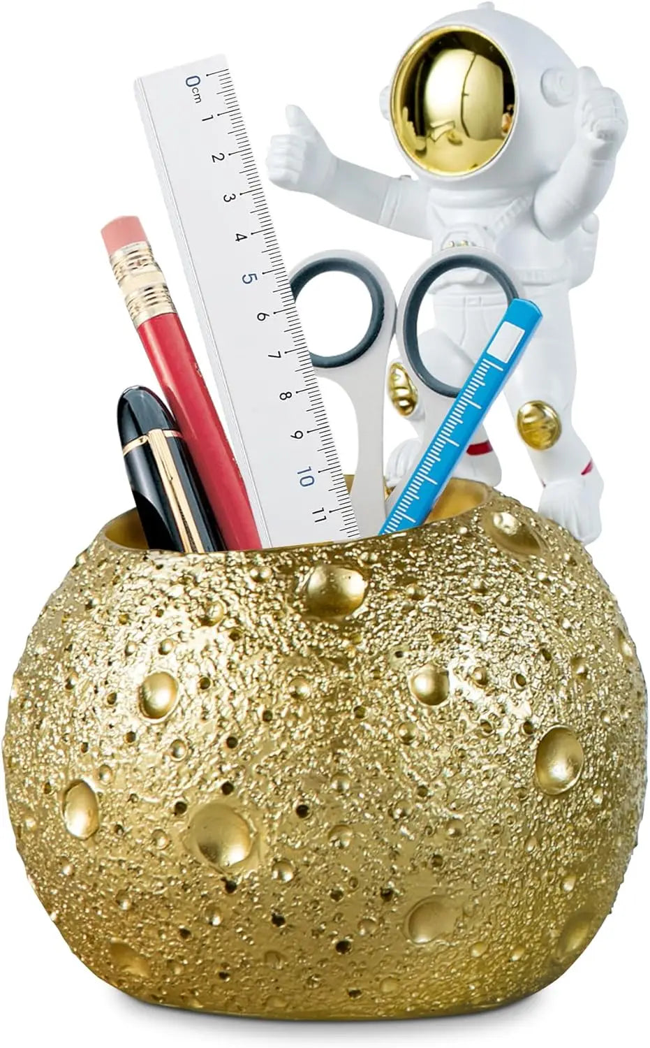 Pen holder, Astronaut standing desk pen holder, resin desk organizer decorative accessories, office, classroom