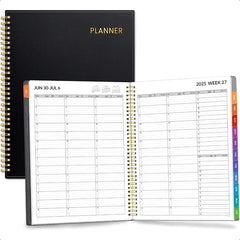 20252026 Appointment Book QuarterHourly Weekly and Monthly from July 2025 to June 2026 8.5"x11" Academic  Flexible Cover Note P