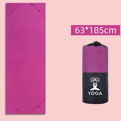 Anti-slip Yoga Mat Blankets 63*185cm Towel Gym Fitness Pilates Workout Sport Travel Solid Color Home Yoga Mat Cover Quick-drying