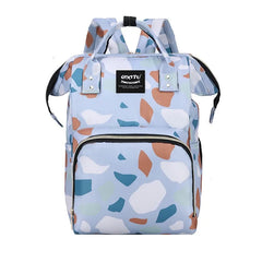 Fashion Print Nappy Backpack Bag Mummy Large Capacity Bag Mom Baby Multi-function Outdoor Travel Diaper Bags for Baby Care Stuff