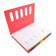A4 Coil Notebook 300 Pages Spiral Binding Thick Paper Anti Shadowing Blue Grid Large Journal Diary Notepad Office School
