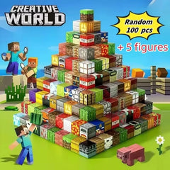 Magnetic Building Blocks Mine World Magnet Cube Set for Boy Girl Kid Age 3+ DIY Model Children Stem STEM Sensory Toy Gift