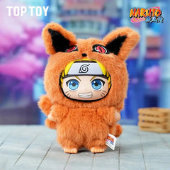 Original BANDAI Eaki Naruto Uzumaki Naruto Blind Box Shippuden Beast Party Series Plush Doll Anime Characters Are Cute Toys Gift