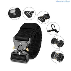1/2pcs Genuine tactical belt quick release outdoor  belt soft real nylon sports accessories men and women black belt