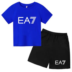 Kids T-shirt Boys Girls Toddler Birthday Gift 3-12Y Sports Top+Casual Shorts 2P Beautiful Girl Fashionable Charming Sunshine Set