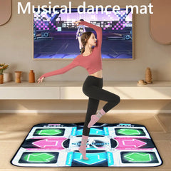 USB Wired Dance Mat Non-Slip Electronic Dance Pad Built-in Music Fitness Exercise Pad for PC TV Dance Gaming Yoga Mats