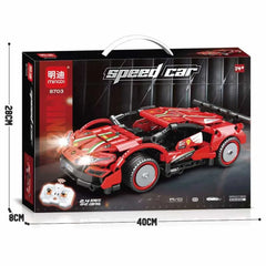Technical Sport Car Building Blocks Famous Racing Sport Remote Control Car Model Bricks Educational Toy Birthday Gift Boy Kid