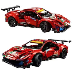 1684PCS 488GTE Racing Car Building 1:8 MOC Sports Car 42125 Building Bricks Construction Sets Buildable Supercar Model for Adult