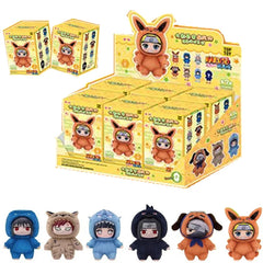Original BANDAI Eaki Naruto Uzumaki Naruto Blind Box Shippuden Beast Party Series Plush Doll Anime Characters Are Cute Toys Gift