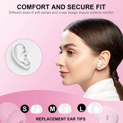 Wireless Earbud, Bluetooth 5.3 Headphones Built in Noise Cancelling Mic, 40H Playtime LED Display Wireless Earphones.