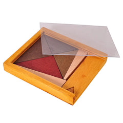 Wooden Puzzle Toys Magic Tangram Development Thinking Brain Game Skills Class Clever Placement Triangle Clever Placement Circle