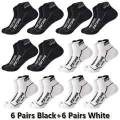 12 Pairs Ankle Socks Men Cotton Sports Running Socks Breathable Mesh Comfortable Sweat Absorption Fitness Cotton Short Socks