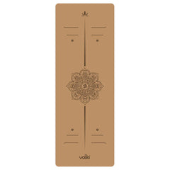 2025 New Cork & Natural Rubber Luxury Yoga Mat with Laser-Engraved Alignment Lines - Shock Absorption, Anti-Slip, Noise Reductio