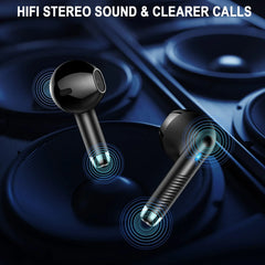 Wireless Earbuds, LED Power Display Bluetooth 5.3 Headset, Earbuds in-Ear Noise Cancelling Mic, 40H Playback Headphones.