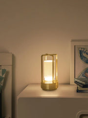 Night light black gold silver table lamp touch USB charging ambient light suitable for bedrooms living rooms