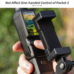 Handheld Shooting Expansion Adapter with 1/4inch Screw Cell Phone Holder Tripod Adapter for DJI Osmo Pocket 3 Camera Accessories