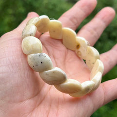 Natural Amber Bracelets&Bangles Women Adult Trendy Handmade White Old Amber New Unique Real Baltic Amber Jewelry Gift Wholesale