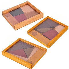 Wooden Puzzle Toys Magic Tangram Development Thinking Brain Game Skills Class Clever Placement Triangle Clever Placement Circle