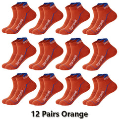 12 Pairs Ankle Socks Men Cotton Sports Running Socks Breathable Mesh Comfortable Sweat Absorption Fitness Cotton Short Socks