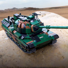 WW2 German Leopard 1 Main Battle Tank Building Block Cougar Armored Vehicle Brick Model DIY Military Tank Hobby Collection Toys