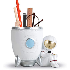 Pen holder, Astronaut standing desk pen holder, resin desk organizer decorative accessories, office, classroom