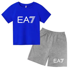 Kids T-shirt Boys Girls Toddler Birthday Gift 3-12Y Sports Top+Casual Shorts 2P Beautiful Girl Fashionable Charming Sunshine Set