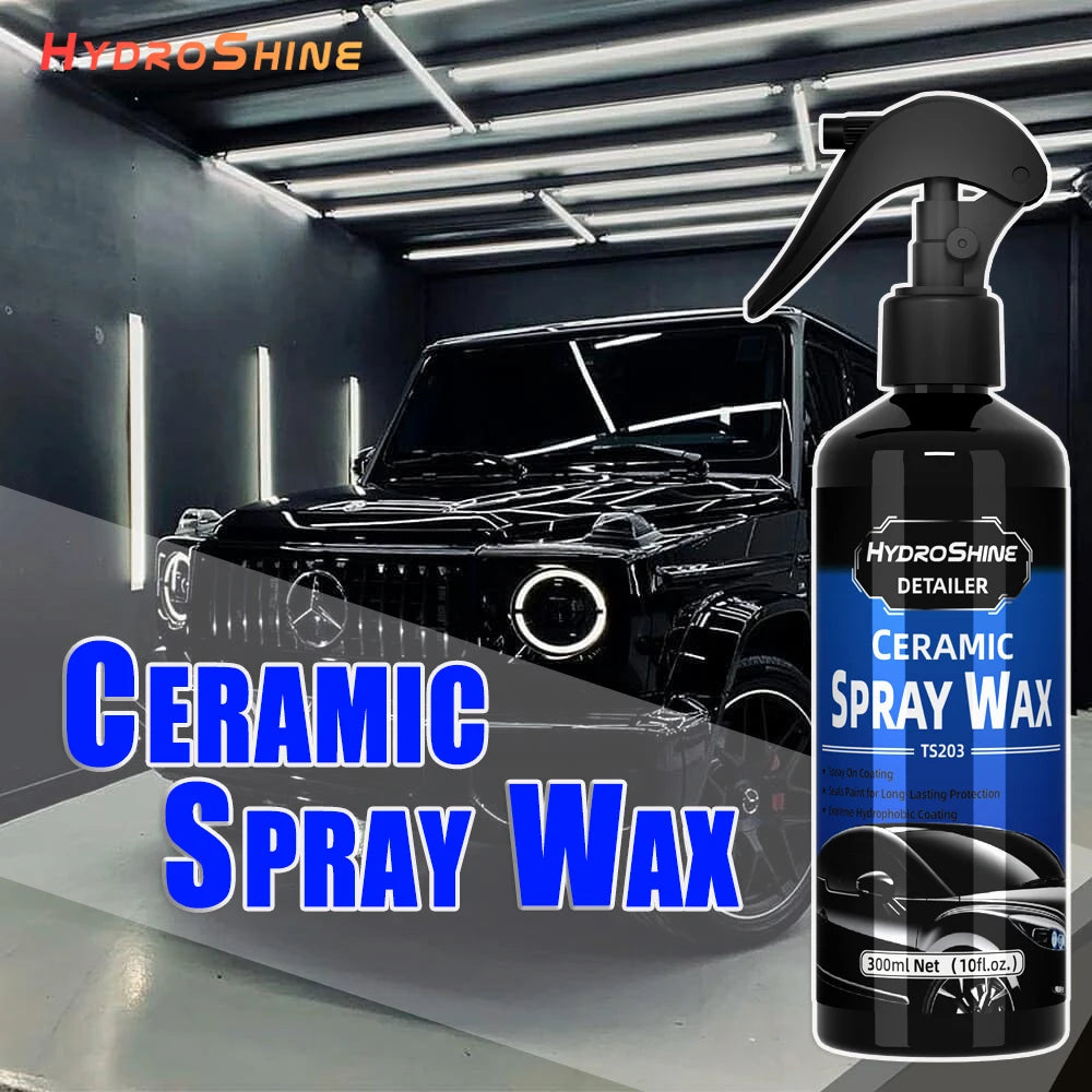 Hydroshine Detailer Ceramic Coating Spray Wax Crystal Polishing Liquid Durable Protection Hydrophobic Detailing Accessories Care
