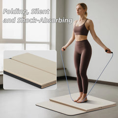 Foldable Yoga Mat Extra Thick  Eco-Friendly POE Material, Non-Slip Design Fitness Mats, Multi-Purpose Workout Mats