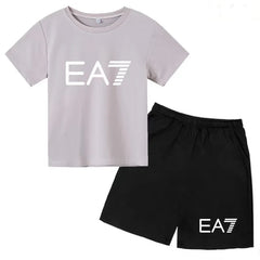 Kids T-shirt Boys Girls Toddler Birthday Gift 3-12Y Sports Top+Casual Shorts 2P Beautiful Girl Fashionable Charming Sunshine Set