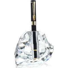 Pencil holder Heart-shaped glass Cut pen holder Office supplies Desktop Organizer Desk decoration