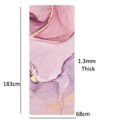 Rubber Gym Yoga Mats 68*183cm Foldable Meditation Pilates Pads Shock Absorption Suede Yoga Towel for Gym Sports Travel Exercises