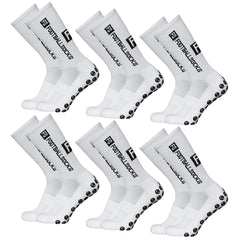 6 Pairs Soccer Socks Non Slip High Elasticity Soft Sports Grip Socks for Running Professional Competition Training Men Socks