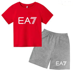 Kids T-shirt Boys Girls Toddler Birthday Gift 3-12Y Sports Top+Casual Shorts 2P Beautiful Girl Fashionable Charming Sunshine Set
