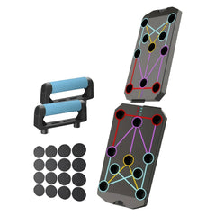 Folding Push-up Board Push-up Support Multi-Functional Floor Push Up Handle Non Slip Abdominal Enhancement Support for Workout