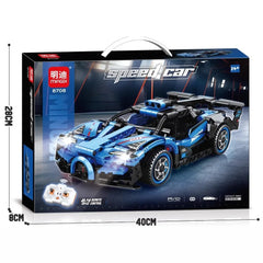 Technical Sport Car Building Blocks Famous Racing Sport Remote Control Car Model Bricks Educational Toy Birthday Gift Boy Kid