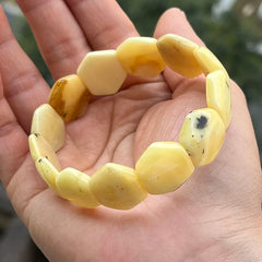 Natural Amber Bracelets&Bangles Women Adult Trendy Handmade White Old Amber New Unique Real Baltic Amber Jewelry Gift Wholesale