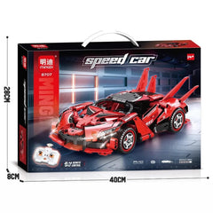 Technical Sport Car Building Blocks Famous Racing Sport Remote Control Car Model Bricks Educational Toy Birthday Gift Boy Kid